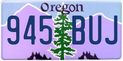 OR license plate 945BUJ