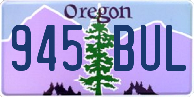 OR license plate 945BUL