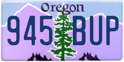 OR license plate 945BUP