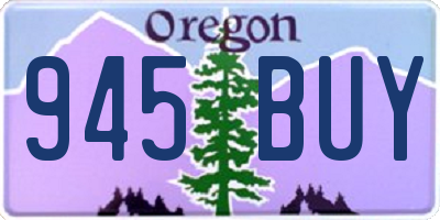 OR license plate 945BUY