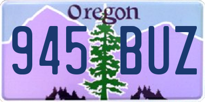 OR license plate 945BUZ