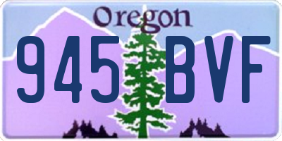 OR license plate 945BVF