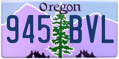 OR license plate 945BVL
