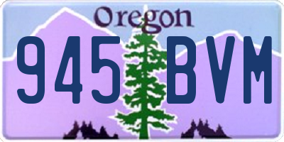 OR license plate 945BVM