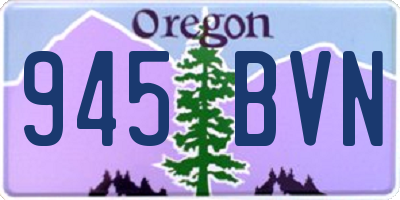 OR license plate 945BVN