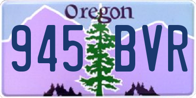 OR license plate 945BVR