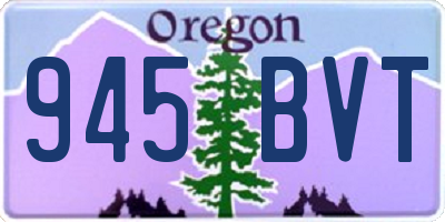 OR license plate 945BVT