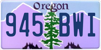 OR license plate 945BWI