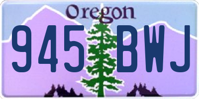 OR license plate 945BWJ