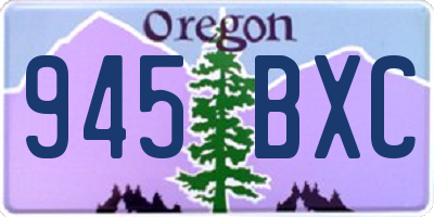 OR license plate 945BXC
