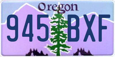 OR license plate 945BXF