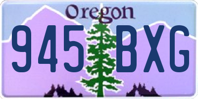 OR license plate 945BXG