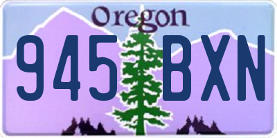 OR license plate 945BXN