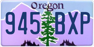 OR license plate 945BXP
