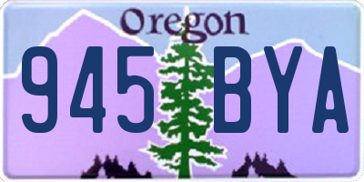 OR license plate 945BYA