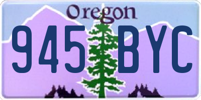 OR license plate 945BYC