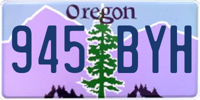 OR license plate 945BYH