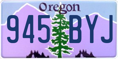 OR license plate 945BYJ