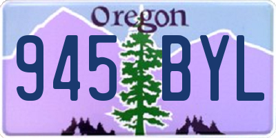 OR license plate 945BYL