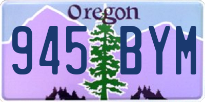OR license plate 945BYM