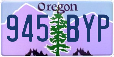 OR license plate 945BYP