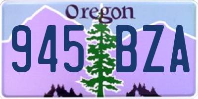OR license plate 945BZA
