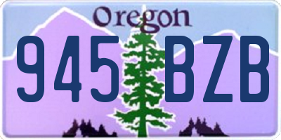 OR license plate 945BZB