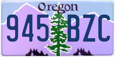OR license plate 945BZC