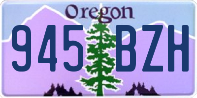 OR license plate 945BZH
