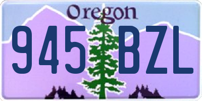 OR license plate 945BZL
