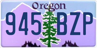 OR license plate 945BZP