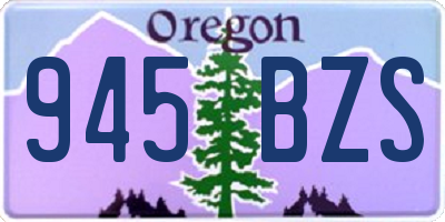OR license plate 945BZS