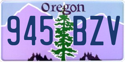 OR license plate 945BZV