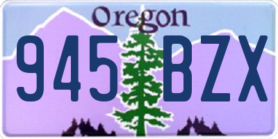OR license plate 945BZX
