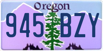 OR license plate 945BZY