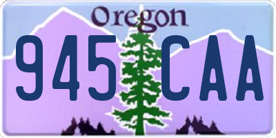 OR license plate 945CAA