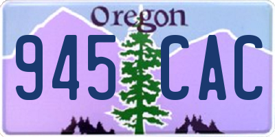 OR license plate 945CAC