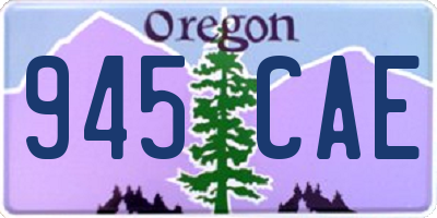 OR license plate 945CAE