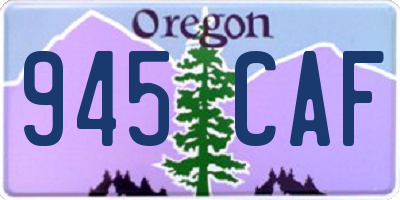 OR license plate 945CAF