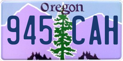 OR license plate 945CAH