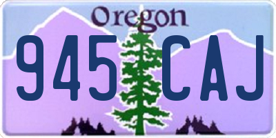OR license plate 945CAJ