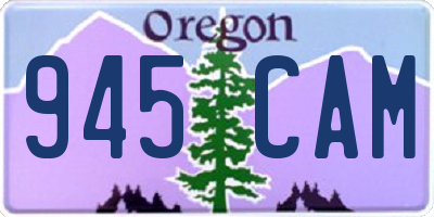 OR license plate 945CAM