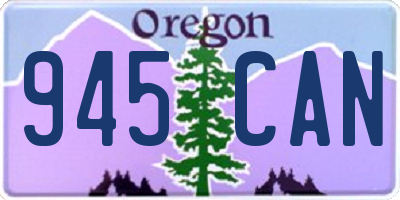 OR license plate 945CAN