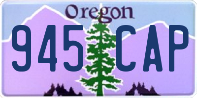 OR license plate 945CAP