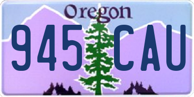 OR license plate 945CAU