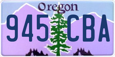 OR license plate 945CBA