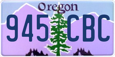 OR license plate 945CBC