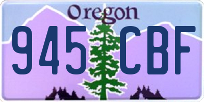 OR license plate 945CBF