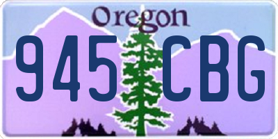 OR license plate 945CBG
