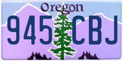OR license plate 945CBJ